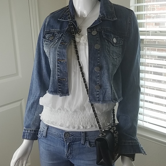Refuge Frayed Jean Jacket - Picture 8 of 13